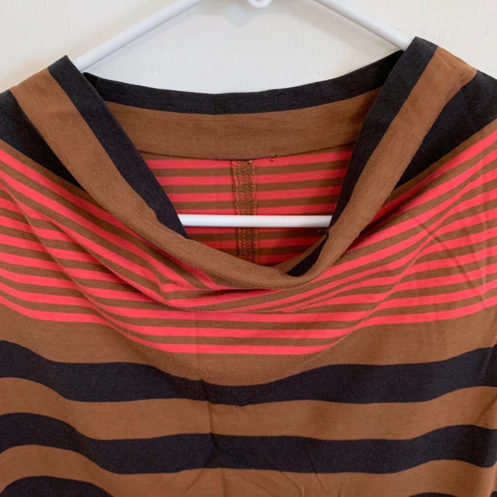 Patagonia Rare Unique "Vintage" (2012ish?) CowlNeck Striped Sleeveless Sundress - Picture 5 of 9
